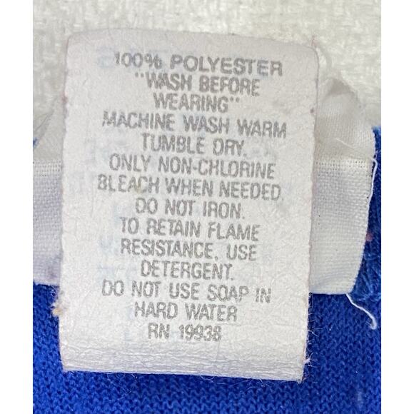 Vintage Barney Dinosaur Footed Zip Up Pajamas 90's Football 3T Lyons Group Flaws - Picture 5 of 13